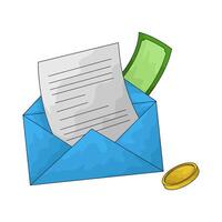 Illustration of Tax report envelope vector