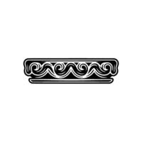 Intricate Wave Border, Elegant Ornamentation vector