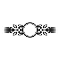 Vintage Circular Emblem, Elegant Border vector