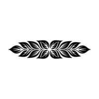 Stylized Leaf Border, Elegant Botanical vector