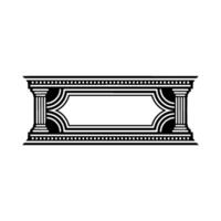 Elegant Roman Arch Frame, Minimalist vector