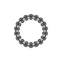Intricate Circular Ornament, Elegant Border vector