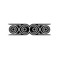 Intertwined Circles, Celtic Motif, Minimalist vector