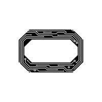 Geometric Circuit Frame,Modern Tech vector