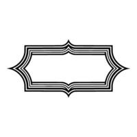 Art Deco Frame,Elegant Border, Vintage , Minimalist Style vector