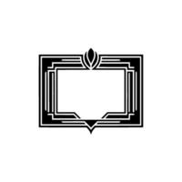 Art Deco Frame Elegant Geometric , Vintage Style vector