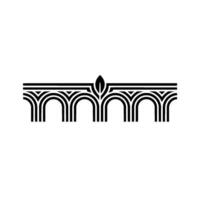 Art Deco Archway, Geometric Ornamentation, Elegant Border vector