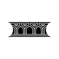 Art Deco Archway Ornament,Geometric, Pattern vector