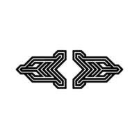 Geometric Directional Arrows, Abstract vector
