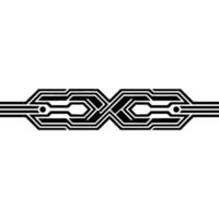 Geometric X Border, Art Deco Style, Modern Element vector