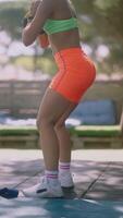 Dynamic and Engaging Workout Routine Featuring Bright and Vibrant Activewear Styles video