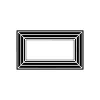 Geometric Frame, Minimalist Composition, Negative Space vector