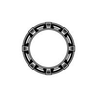 Geometric Portal, Retro Futuristic vector
