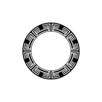 Geometric Circle Ornament, Minimalist , Circular Motif, Pattern vector