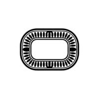Minimalist Oval Frame, Geometric , Subtle Texture vector