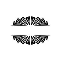 Geometric Radial Motif, Minimalist , Elegant Division vector
