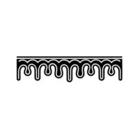 Elegant Wave Border, Minimalist , Decorative Element vector