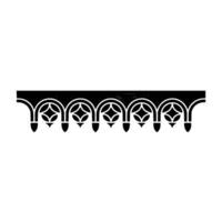 Intricate Gothic Arch Border, Stylized Ornamentation vector