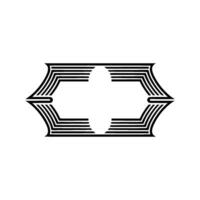 Geometric Bracket , Minimalist , Modern Abstract vector