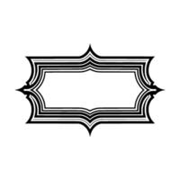 Geometric Frame, Minimalist , Negative Space, Elegant Border, Modern vector