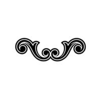 Elegant Swirl Ornament, Vintage Element, Decorative vector