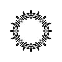 Elegant Floral Wreath Border, Vintage , Minimalist Frame vector