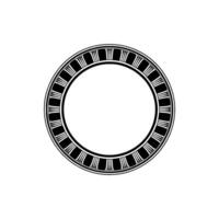 Elegant Circular Emblem, Vintage Style, Minimalist vector