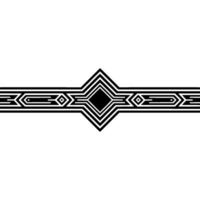 Art Deco Geometric Border, Elegant Element, Line vector
