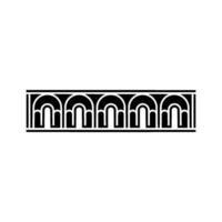 Art Deco Wave Border, Geometric Ornamentation, Retro vector
