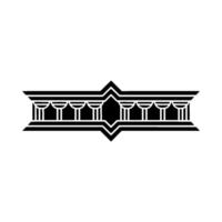 Art Deco Temple Portal, Geometric vector