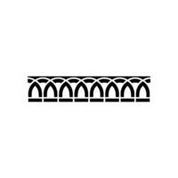 Stylized Arch Border, Minimalist , Geometric Pattern vector