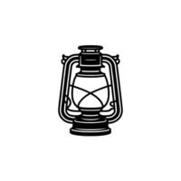 Vintage Lantern Silhouette, Rustic Warmth, Illustration vector
