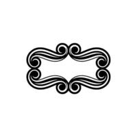 Elegant Swirl Frame, Vintage Element vector
