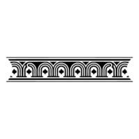 Art Deco Banding Ornament, Geometric , Elegant Border, Pattern vector