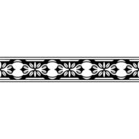 Elegant Byzantine Border, Geometric Ornamentation vector