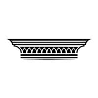 Elegant Gothic Arch Ornament, Minimalist vector