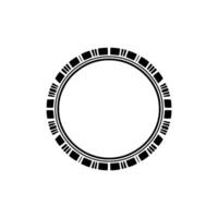 Geometric Circle Frame, Minimalist , Modern Outline vector