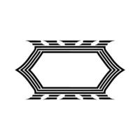 Geometric Hexagonal Frame, Minimalist , Modern Abstract vector