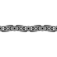 Intricate Black Border, Decorative Tribal Motif vector