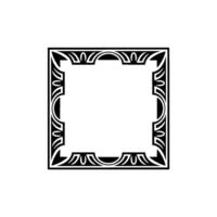 Art Deco Square Frame Elegant Geometric vector