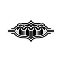 Art Deco Silhouette Regal Community Emblem vector