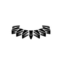 Geometric Crown, Minimalist Emblem, Abstract vector