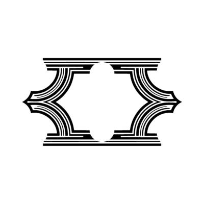 Geometric Bracket, Minimalist , Abstract Ornament