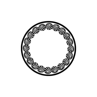 Circular Abstract Pattern, Minimalist , Geometric Rhythm