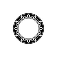 Geometric Portal Stylized Circular Emblem vector