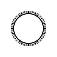 Minimalist Circle Frame, Geometric Pattern, Modern vector