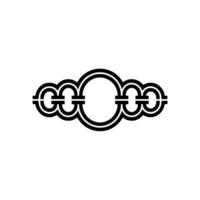Minimalist Circular Emblem, Abstract , Modern vector