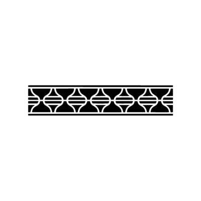 Geometric Deco Border, Minimalist Pattern, Elegant