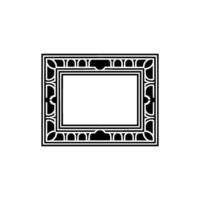 Art Deco Frame, Geometric , Minimalist Composition vector