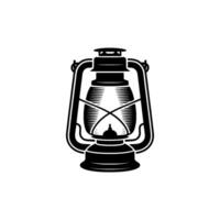 Vintage Silhouette Rustic Lantern Glow vector